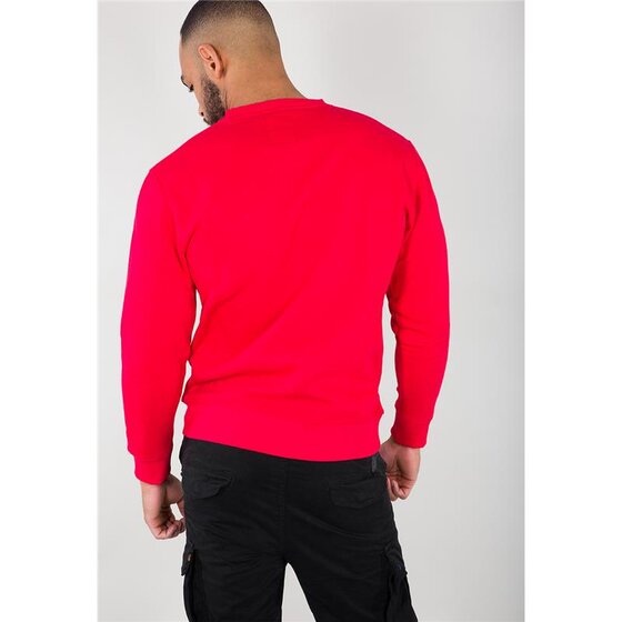 Alpha Industries Basic Sweater, speed red