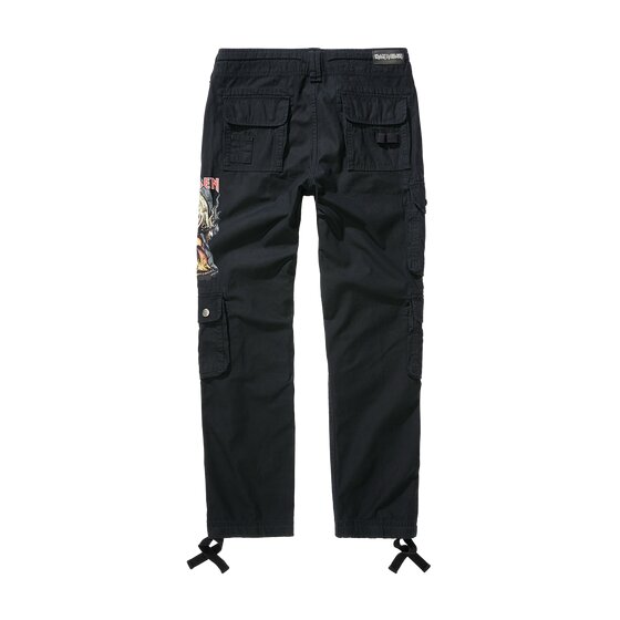 BRANDIT Iron Maiden Pure Vintage Slim Pants NOTB, black S