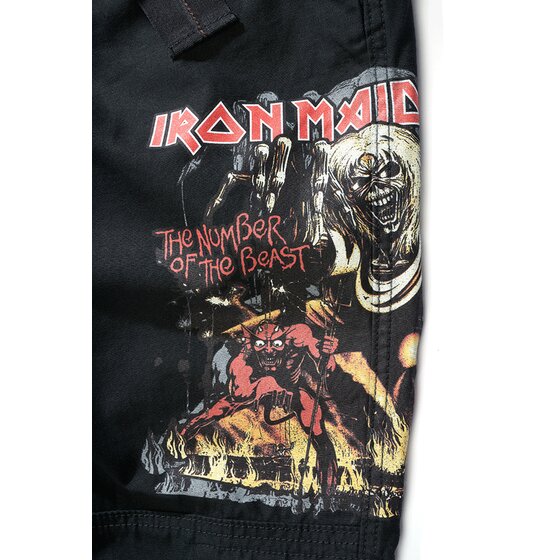 BRANDIT Iron Maiden Pure Vintage Slim Pants NOTB, black S