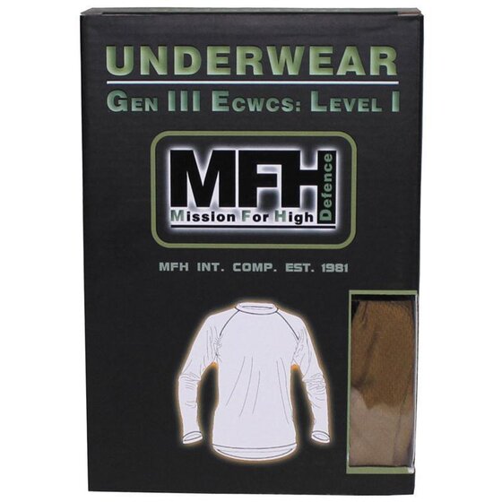 MFH US Unterhemd, Level I, GEN III, oliv XL